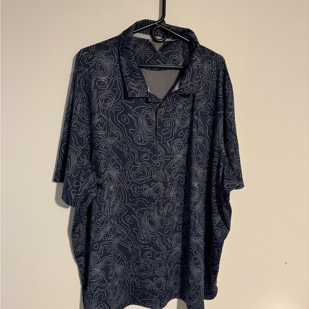 Puma Dark Blue Topographic Men's Shirt